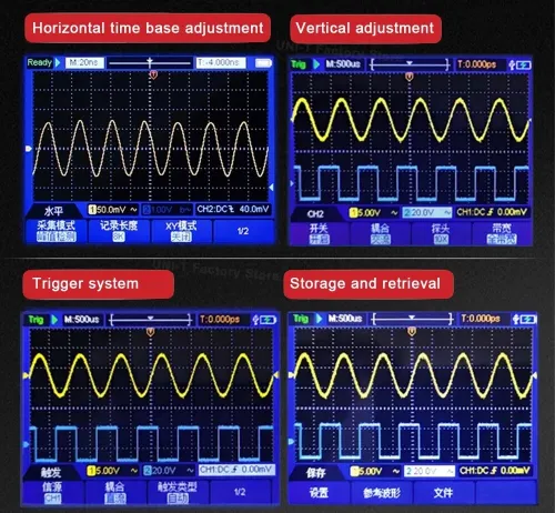 UNI-T UT81A+ Oscilloscope multimètre  50Mhz professionnel double canaux Oscilloscope numérique