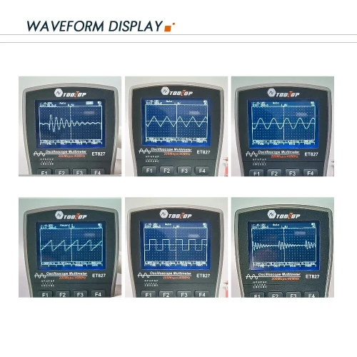 TOOLTOP ET827 numérique 40MHz 200Msps/S Oscilloscope multimètre réparation électronique outils de laboratoire 6000 points multimètre True RMS