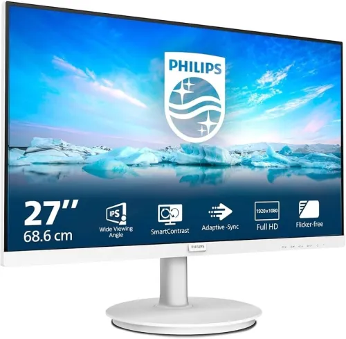 ECRAN Philips 271V8W 27 Inch IPS Full HD LED Monitor, White