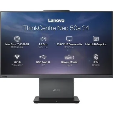 Lenovo All In One Intel Core i7-13620H 8 Go DDR5 SSD 512 Go 27" Full HD TACTIL