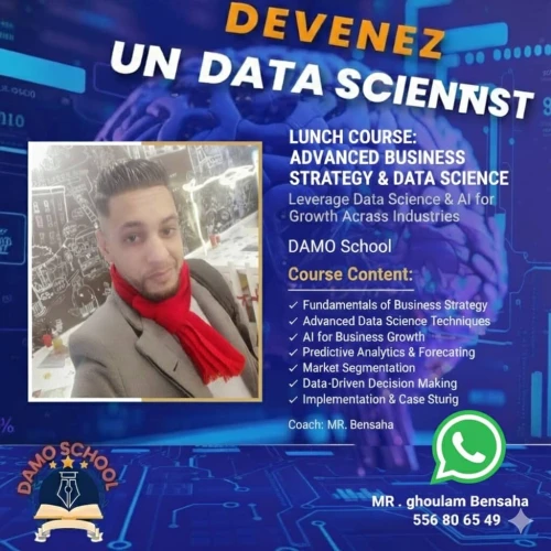 LANCEMENT DE FORMATION DE DATA SCIENTIST