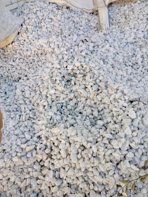 Gravier décoration للتزيين  Gravier de marbre . Sac   blanc   حصى رخامي  للحدائق والمنازل،
