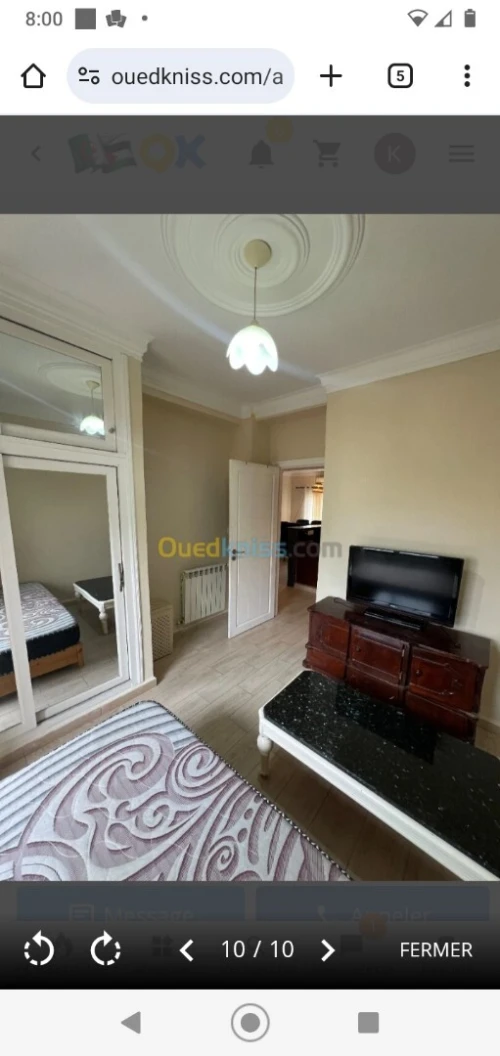 Location Appartement F3 Alger Souidania