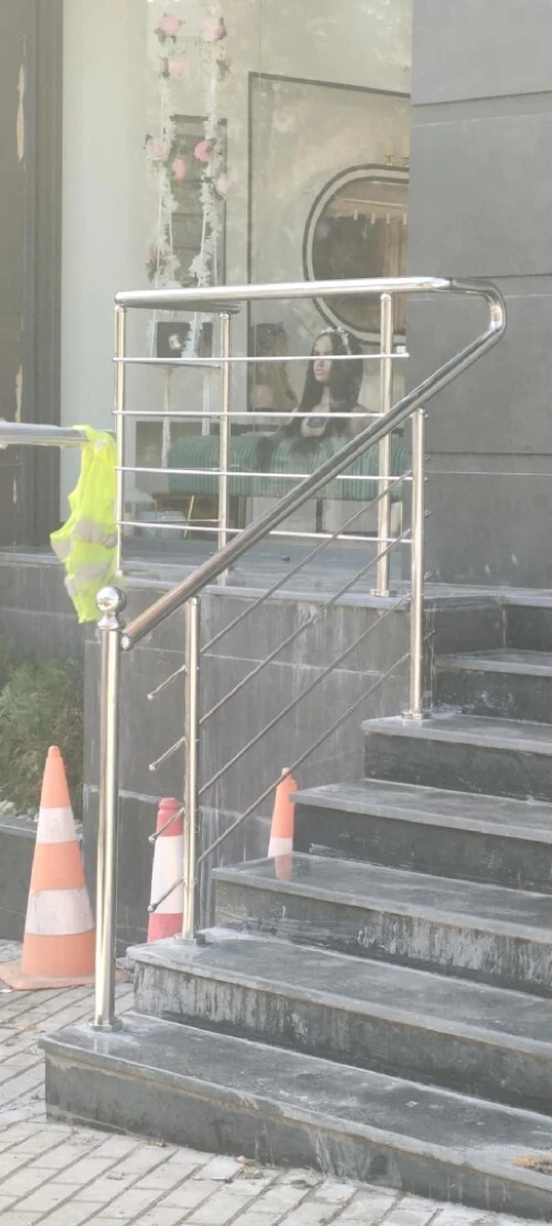 Rempe d'escalier inox 