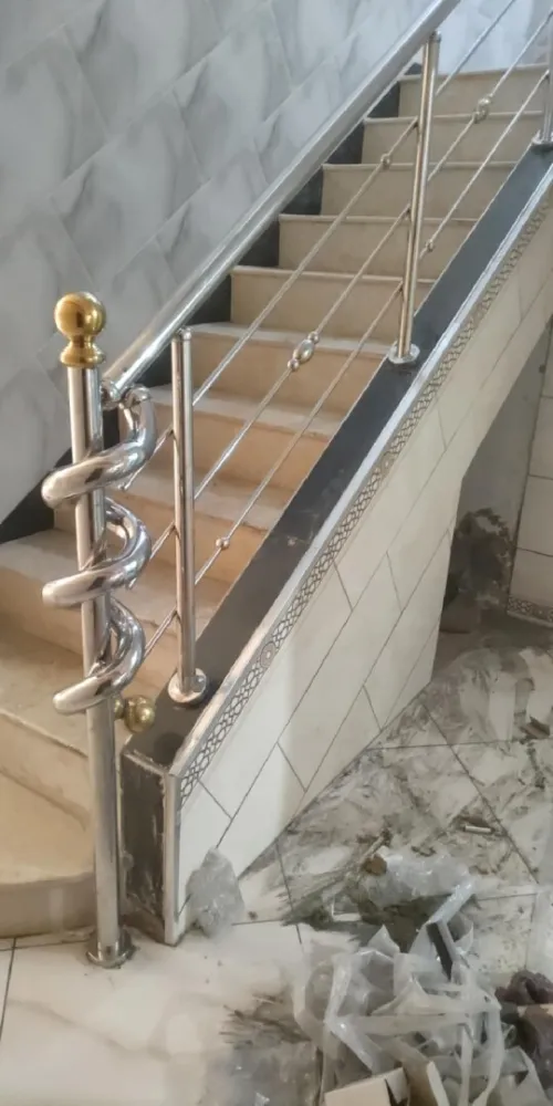 Rempe d'escalier inox