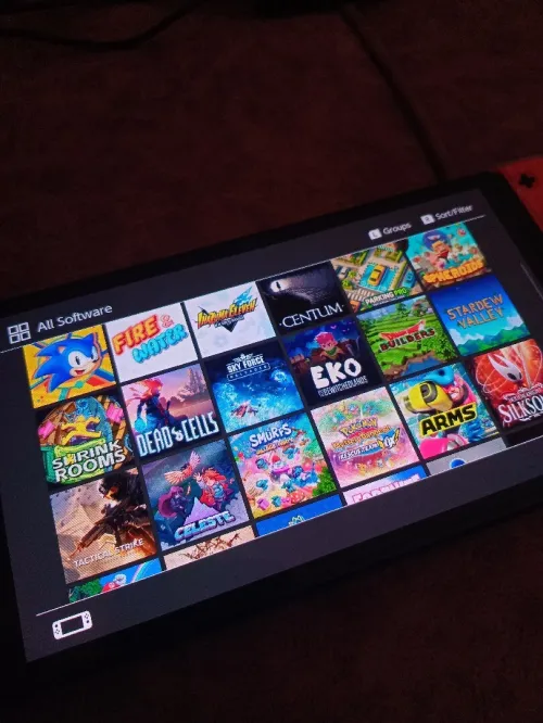 Nintendo switch Oled flache 10/10 + 35 jeux (toute accessoires)