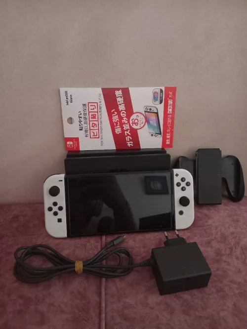 Nintendo switch oled flache blcartona +35 jeux