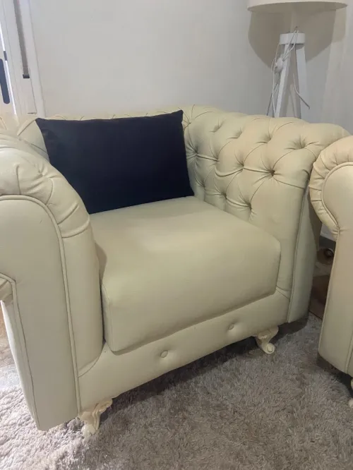 Fauteuil 6 places  semi cuir