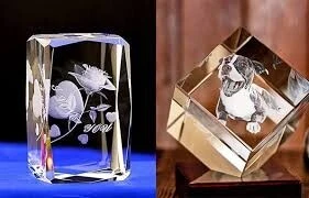 Machine de gravure au laser 3D sur le cristal