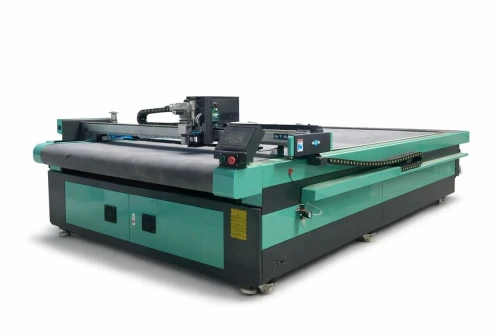 UNE MACHINE DE DECOUPE DE TISSU