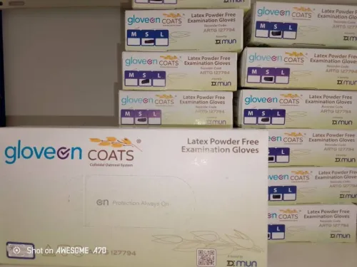Gant nitrile latex 
