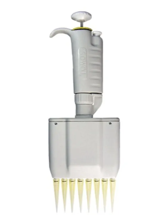 MICROPIPETTE MULTI-CANAL QUALITE SUPERIEURE TOMOS P8X200 - 8 CANAUX 20-200uL