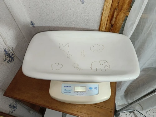 Pèse bébé et toise bébé en bois et pèse adulte