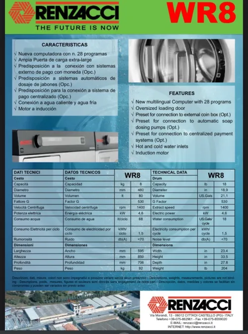 Machine à laver industrielle 380v 