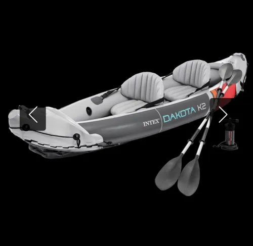 KAYAK DAKOTA K2 - gonflable pour 2 personnes a vendre avec 2 pagaies et 1 gonfleur offert 1.7L