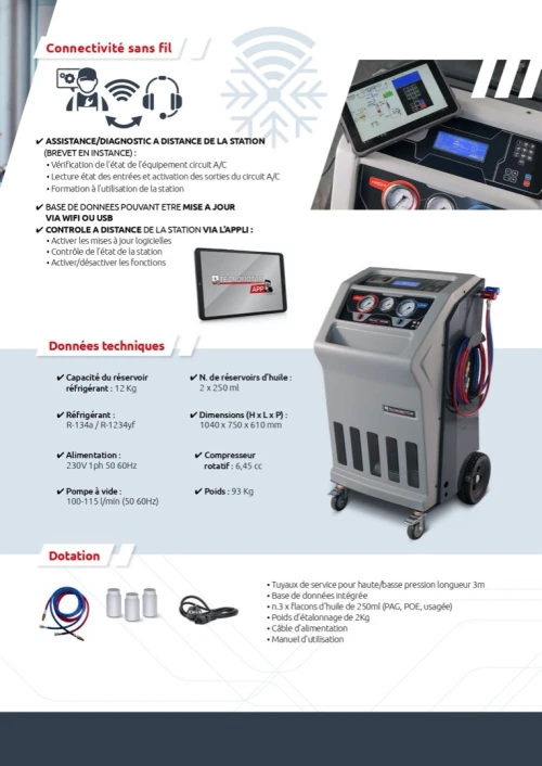 Station de Clim Auto R-134a / R-1234yf | ITALY | Tecnomotor | PROMOTION!!!