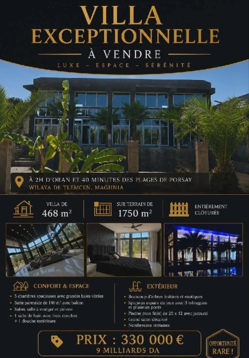 Vente Villa Tlemcen Maghnia