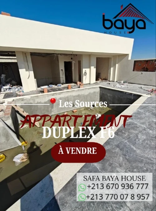 Vente Appartement Duplex F6 Alger Bir mourad rais