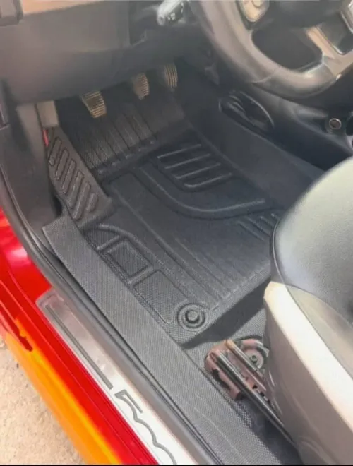 TAPIS 7D CARBON FIAT 500