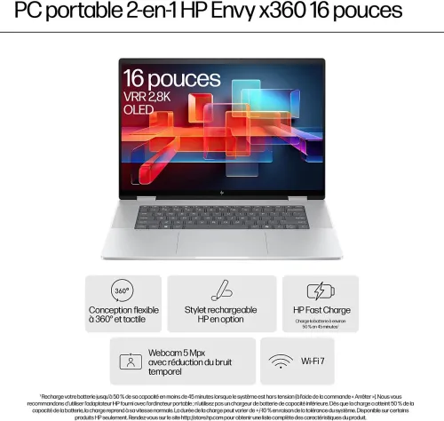HP Envy x360 2-in-1 tactile 16"