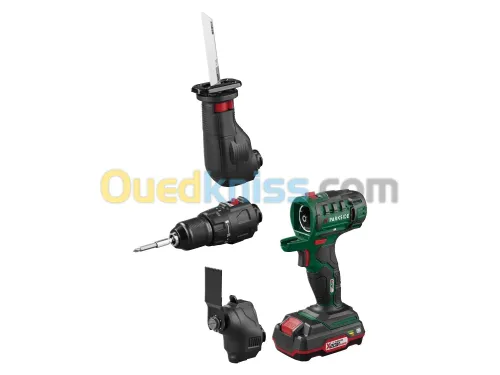 Visseuse Multifonction Parkside 20V 3 en 1 / Visseuse Perceuse, Ponceuse, Scie Sabre, Scie Plongeant