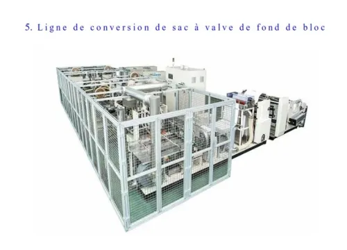  Ligne de production complète de sacs à valve en PP عرض لخط إنتاج كامل من أكياس صمامات