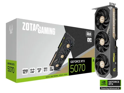 CARTE GRAPHIQUE ZOTAC RTX 5070 SOLID OC 12GB