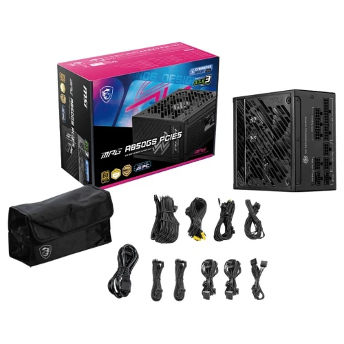ALIMENTATION MSI 850W MPG A850GS PCIE5 ATX 3.1 80 PLUS GOLD