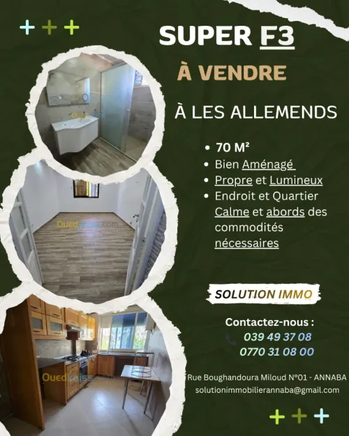 Vente Appartement F3 Annaba Annaba