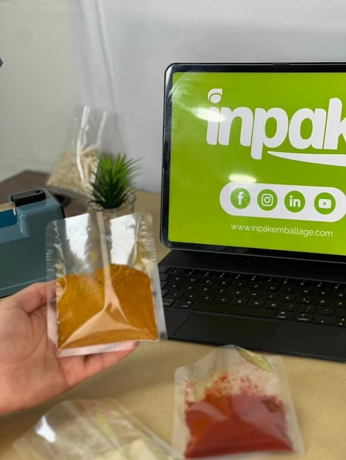 Sacs CPP soudés à trois côtés transparent pour épices