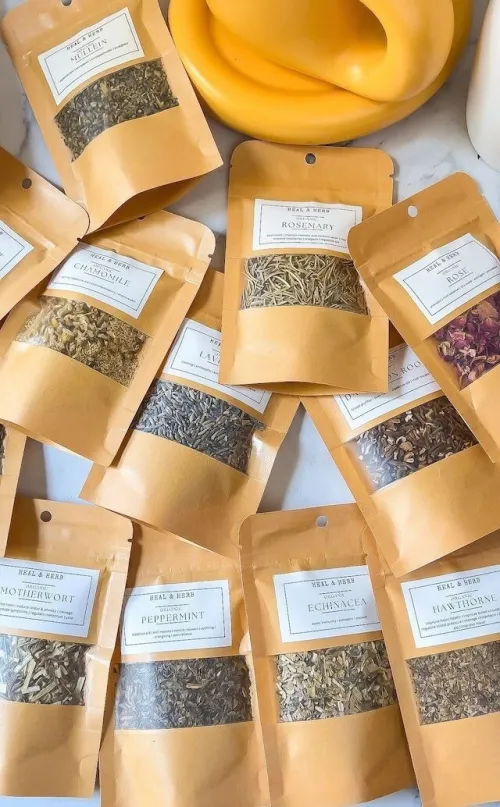 Sac DOYPACK kraft pour herbes et épices