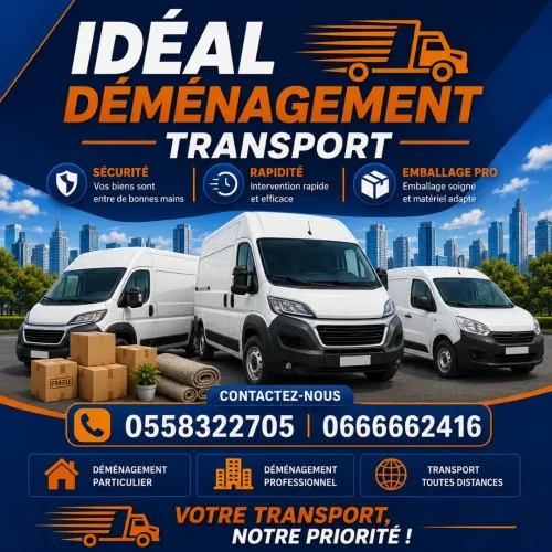 DÉMÉNAGEMENT TRANSPORT PROFESSIONNELLE...