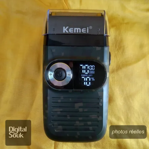 Rasoir électrique/Kemei KM-2027 /édition camouflage/Rechargeable/2Lames/3Vitesses/Lcd ماكينة حلاقة 