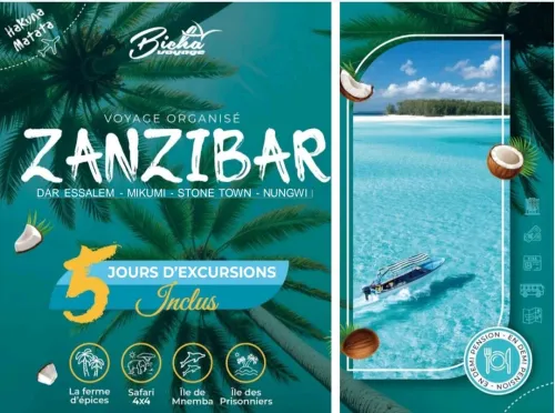 Voyage organisé Zanzibar Août 2025