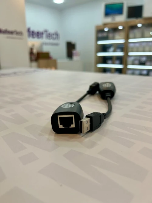 CONVERTISSEUR USB TO RJ45 EXTENSION JUSQU'A 100M