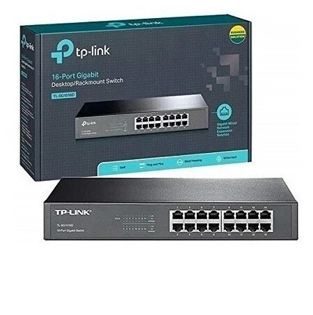 SWITCH 16-PORT GIGABIT TP-LINK RACK TL-SG1016D