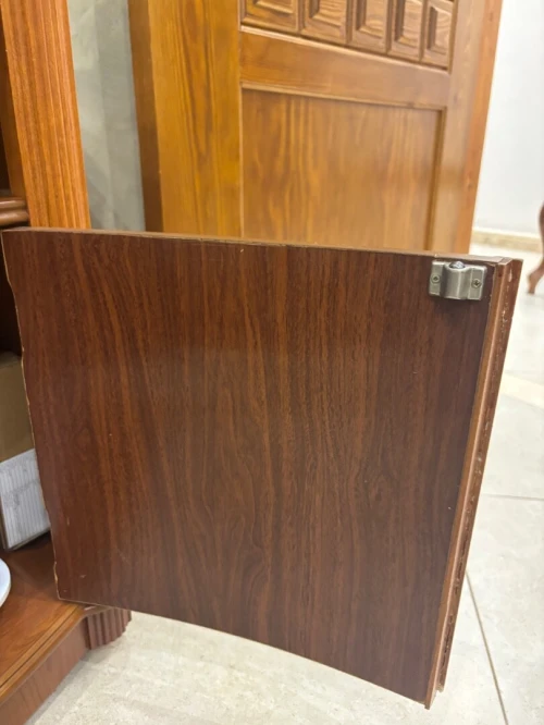 Console classique en bois être avec rangement avec des roues 80/45cm