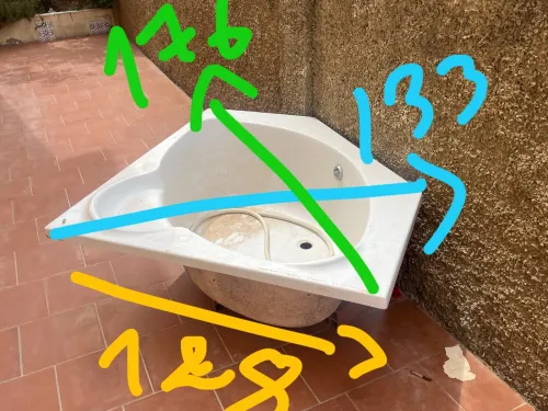 Baignoire en résine 