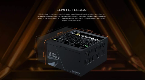 GIGABYTE UD1000GM PG5 1000W GEN5 GOLD FULL MOD