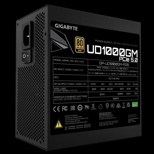 GIGABYTE UD1000GM PG5 1000W GEN5 GOLD FULL MOD