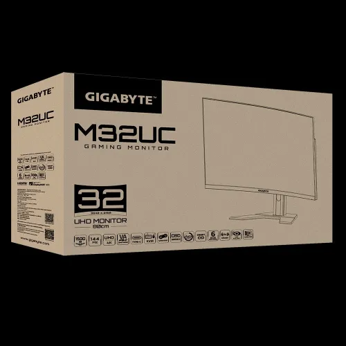 GIGABYTE Gaming Monitor M32UC  4K CURVED SS VA 144HZ/160HZ OC