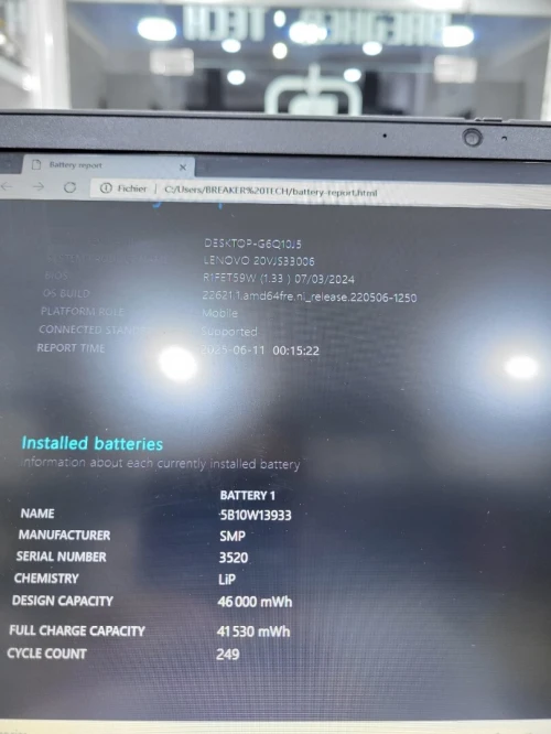 LENOVO THINKPAD L13 I7 1165G7 16/256 GO 