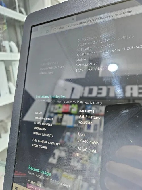 Asus   i3-4005U   8/256 Go   17.3"