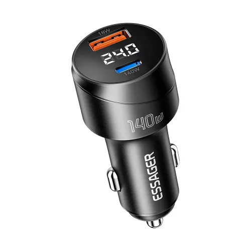 Essager Chargeur de voiture 140W USB Type C PD 3.1 à charge rapide