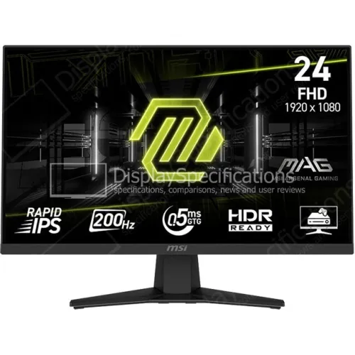 ECRAN MSI MAG 242F 24" Full HD 200Hz  IPS/ 0.5ms, BLACK