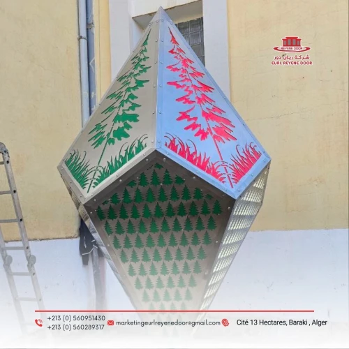 Élément Décoration Métallique Desian - Lampadaire, Cadre. Pot - Fabrication Sur Mesure