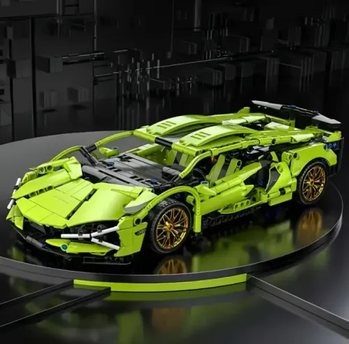 LEGO VOITURE SPORT 22 CM VERTE