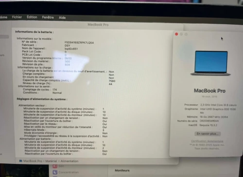Macbook pro i9 2019 Touchebar