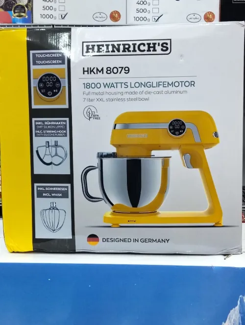 Heinrich's HKM 8079 Stand Mixer 1800W with Stainless Mixing Bowl 7lt
