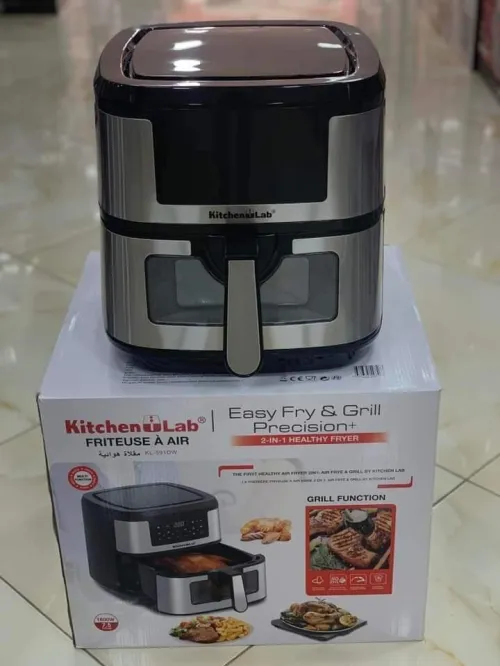 Friteuse sans Huile kitchenlab 7.5L - programmes-Ecran tactile LED 1800W